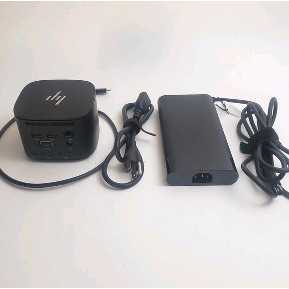 HP Thunderbolt 120W G2 Docking Station HSN-iX01 with 120w AC Adapter Tested - Picture 1 of 9